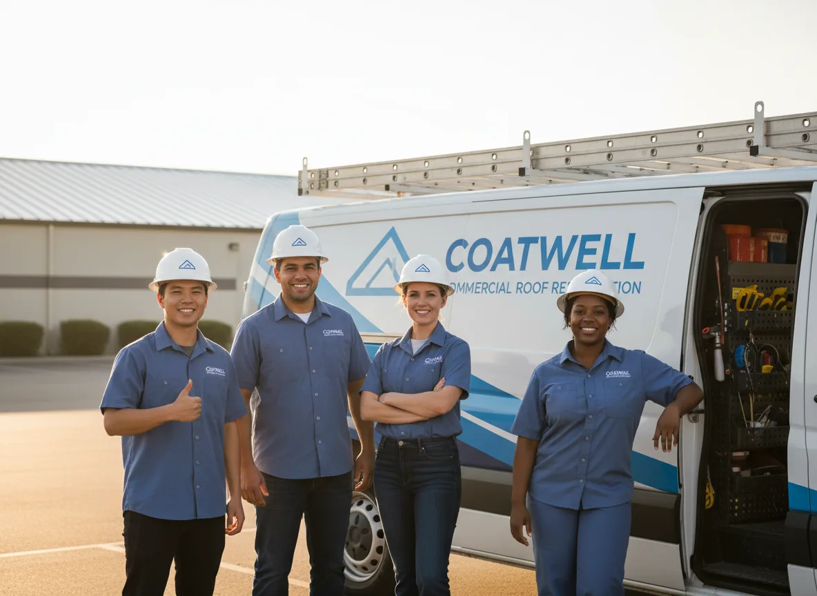 Commercial roof coating company in Lena, IL